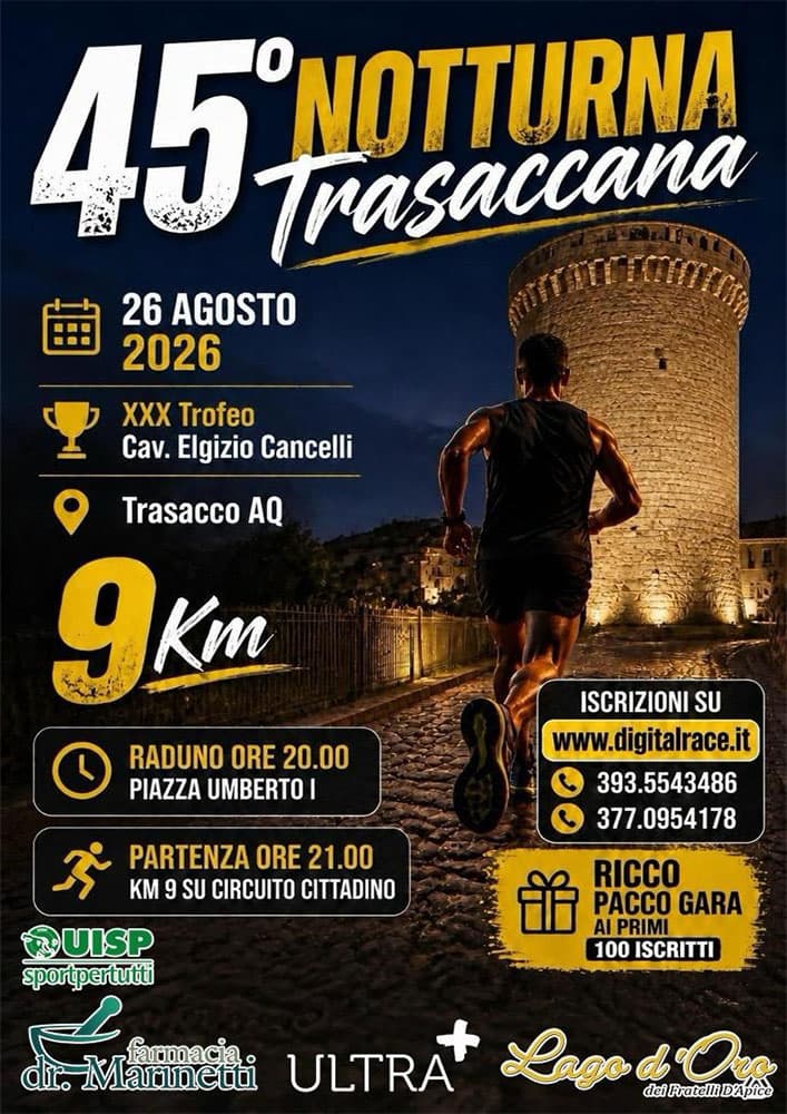 Locandina Notturna Trasaccana